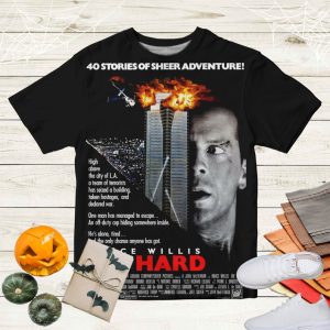 Die Hard 1988 American Action Film Shirt, Die Hard Unisex Short Sleeve Unisex 3D Tee Design