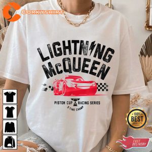 Disney Cars 3 Lightning Mcqueen Pit Crew Mcqueen 95 Cartoon T-Shirt