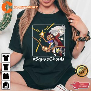 Disney Channel The Owl House Squadghouls Cartoon T-shirt