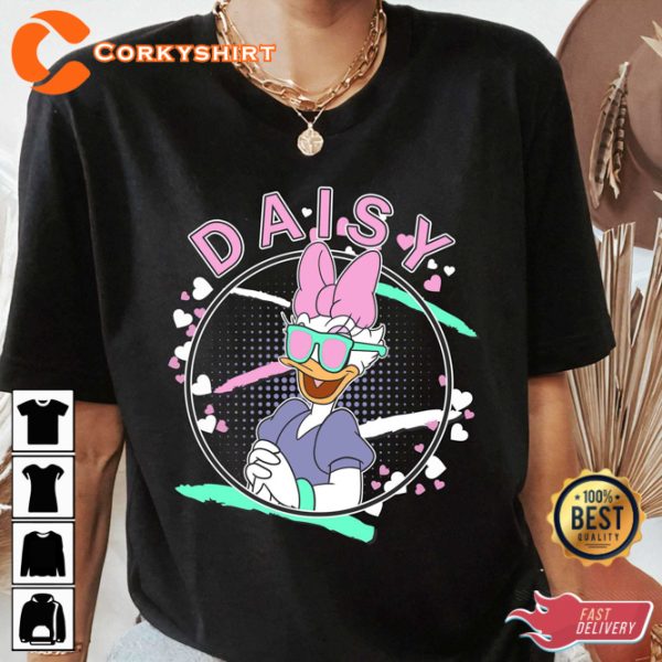 Disney Daisy Duck 90s Portrait Cartoon T-Shirt