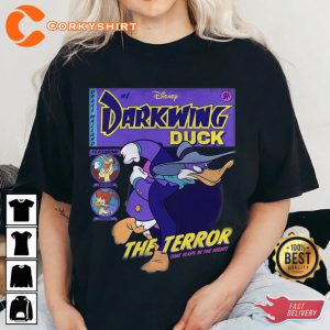 Disney Darkwing Duck Funny The Terror Vintage Tv Show Cartoon T-Shirt