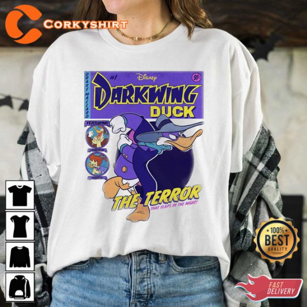 Disney Darkwing Duck Funny The Terror Vintage Tv Show Cartoon T-Shirt