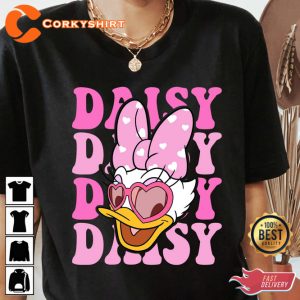 Disney Donald And Daisy Duck Valentines Day Couple Shirt