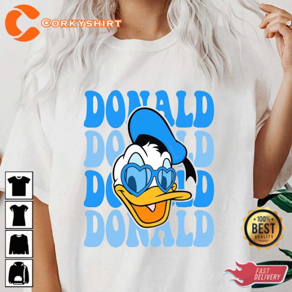 Disney Donald And Daisy Duck Valentines Day Couple Shirt