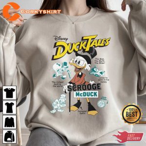 Disney Ducktales Scrooge Mcduck Comic Cover Cartoon T-shirt
