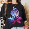 Disney Frozen 2 Elsa Two Tone Gradient Portrait T-shirt