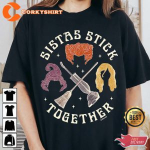 Disney Hocus Pocus Sistas Stick Together T-shirt