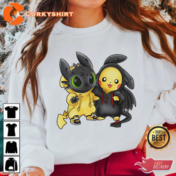 Disney Toothless Costume Friends Disneyland Trip Cartoon T-shirt