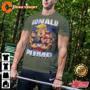 Donald Pump Smashing Gym Work Out Gift Funny Pump Cover T-Shirt