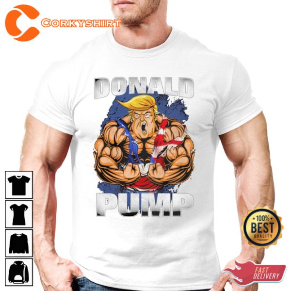 Donald Pump Smashing Gym Work Out Gift Funny Pump Cover T-Shirt