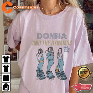 Donna and the Dynamos Outline Retro Vintage Style Shirt