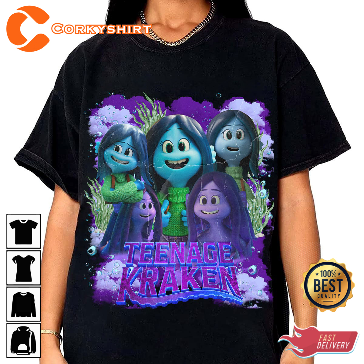 Dreamworks Ruby Gillman Teenage Kraken Cartoon T-Shirt