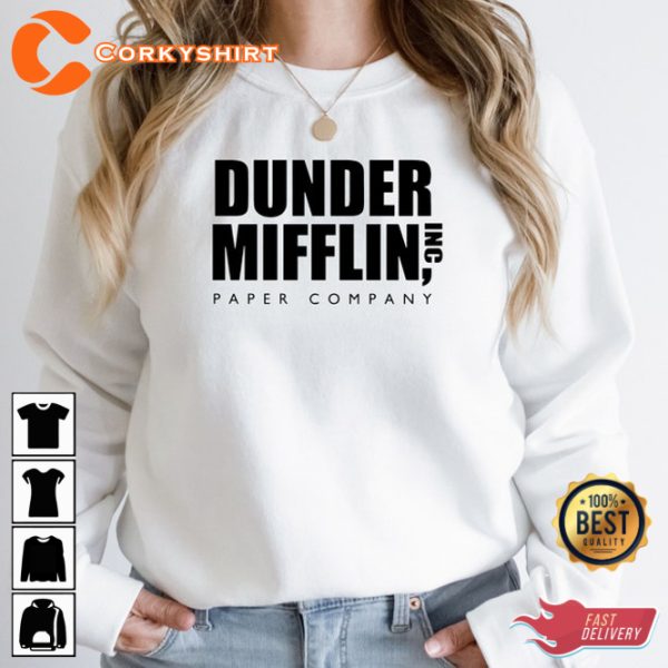 Dunder MifflinThe Office Inspired Funny Gifts for Office Fans Classic T-Shirt