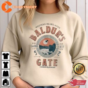 Dungeon And Dragon Adventure Awaits At Baldurs Gate Gaming Vibes Unisex T-Shirt