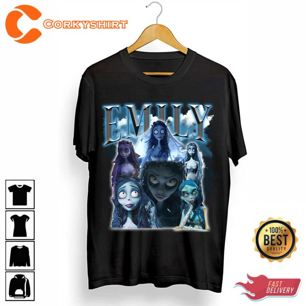 Emily The Corpse Bride Makeup Movie T-shirt