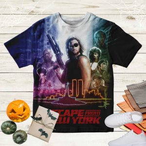 Escape From New York 1981 American Science Fiction Action Film 3D Shirt, Vintage Escape From New York Unisex T-Shirt