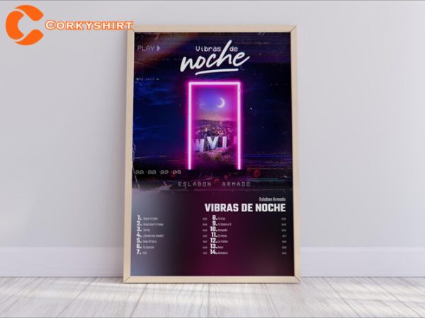 Eslabon Armado Vibras De Noche Album Cover Home Wall Art Poster