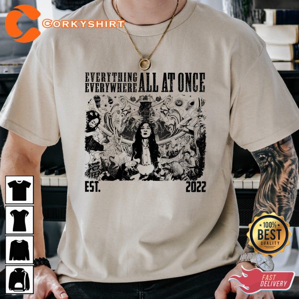 Everything Everywhere All At Once We re All Small And Stupid Unisex Movie T-Shirt