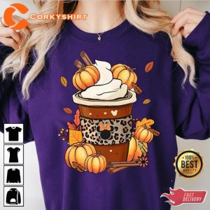 Fall Coffee Pumpkin Latte Drink Coffee Lovers T-Shirt