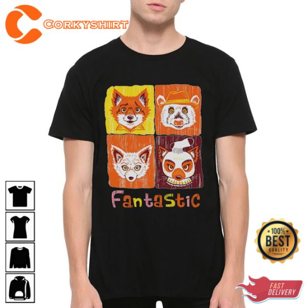 Fantastic Mr Fox Original Art Wes Anderson T-Shirt