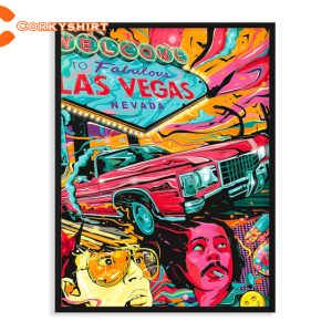 Fear and Loathing in Las Vegas Natural Canvas Wall Art Poster