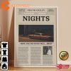 Frank Ocean Blond Nights Lyric Newspaper Style Print Wall Art Poster