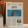 Frank Ocean Newspaper Print Ivy Lyric Desigend Wall Art Poster