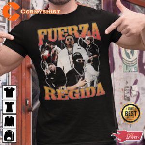 Fuerza Regida Vintage Look Playera Regional Mexicano T-Shirt