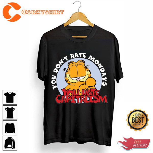 Garfield Mondays Funny Garfield Internet Meme Unisex T-Shirt