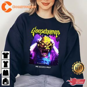 Goosebumps 90s Inspired Mask Halloween Zombie Costume T-Shirt