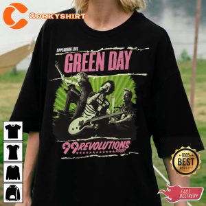 Green Day Tourgreen Day Songgreen Day 99 Revolution Tour T-Shirt