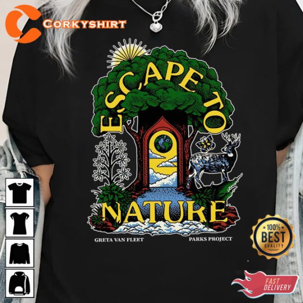Greta Van Fleet x Parks Project Escape to Nature Music T-Shirt