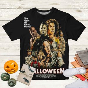 Halloween American Slasher Media Franchise Unisex 3D T-Shirt, Halloween Michael Myers Unisex Tee 3D
