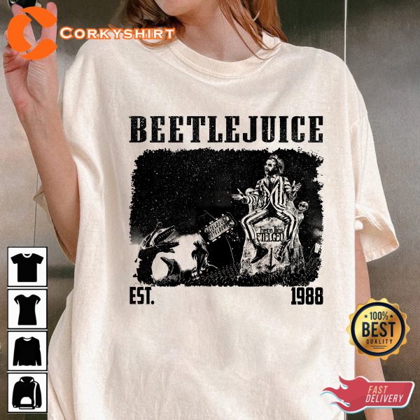 Halloween Beetlejuice Movie Est 1988 T-shirt