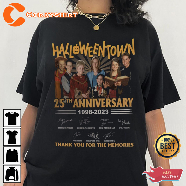 Halloweentown 25th Universary 1998-2023 Thank You For The Memories Anniversary T-Shirt