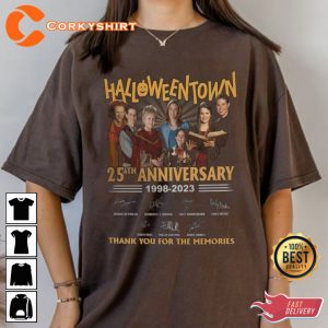 Halloweentown 25th Universary 1998-2023 Thank You For The Memories Anniversary T-Shirt