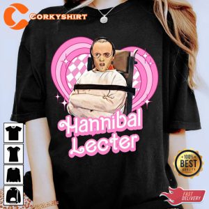 Hannibal Lecter Pink Dolls Horror Halloween The Silence of the Lambs Funny Halloween Party T-Shirt