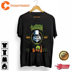 Hatbox Ghost Happy Halloween Holiday 2023 Haunted Costume T-Shirt