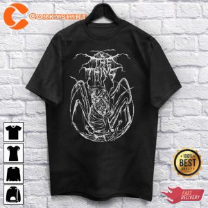 Head Horror Heavy Metal Alien Scary Halloween T-Shirt