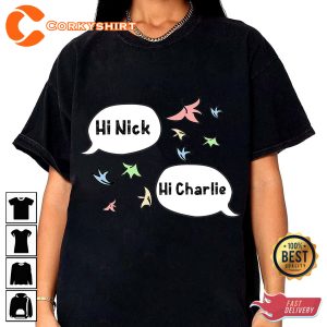 Heartstopper Leaves Shirt Hi Nick And Hi Charlie Movie T-Shirt