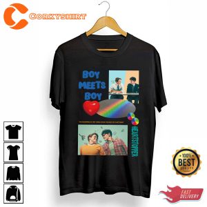 Heartstopper Nick And Charlie Shirt Boy Meets Boy Movie T-Shirt
