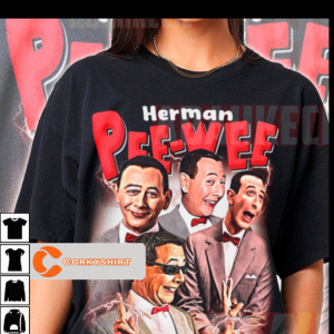 Herman Pee-wee Paul Reubens Comedy Character Remembering Memorial Shirt