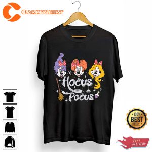 Hocus Pocus Halloween Disney Mickey And Friends Spooky Costume T-Shirt