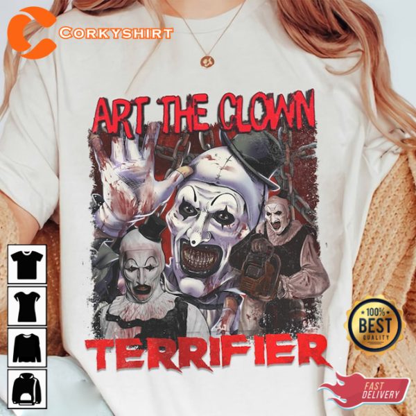 Horror Movie Comic No Exit Terrifiers 2 Scary Clown Halloween T-Shirt