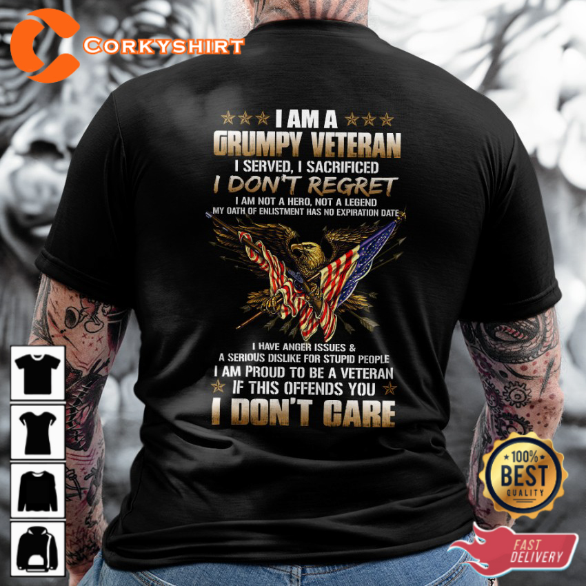 I Am A Grumpy Veteran Classic Veterans T-Shirt