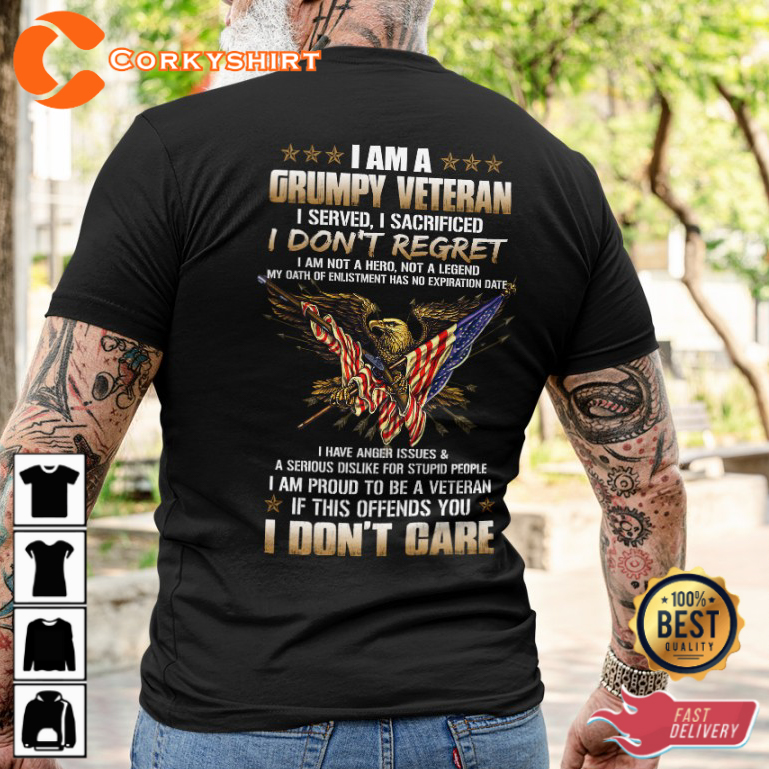 I Am A Grumpy Veteran Classic Veterans T-Shirt