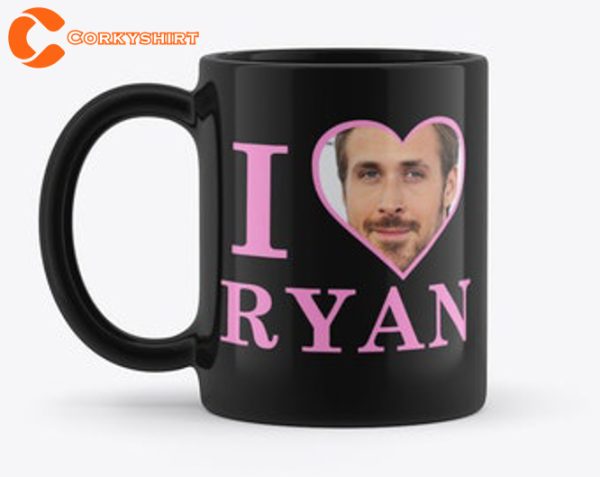 I Love Heart Ryan Gosling Celebrity Celeb Crush Coffee Tea Mug