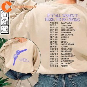 If Y All Werent Here I d Be Crying Tour 2023 Post Malone Concert T-Shirt