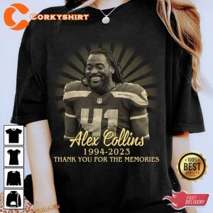 In Memoriam AEchoes of Greatness Alex Collins Legacylex Collins Impact Lives On Memorial Shirt 1994-2023 RIP Memorial Shirt