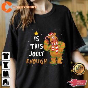 Is This Jolly Enough Fozzie Bear Christmas Lights T-Shirt